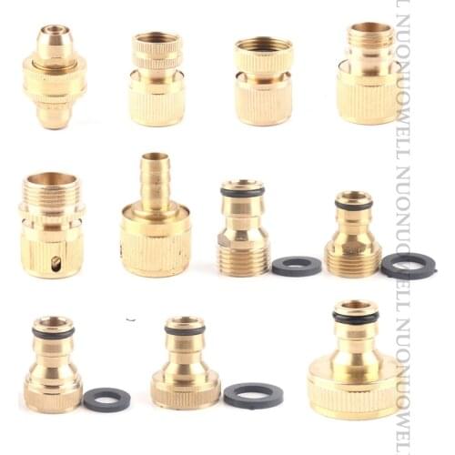 1pcs Copper Male And Female Thread Garden Quick Connector Garden Quick Tap Water Tap Adapter Connector Hose End Connector