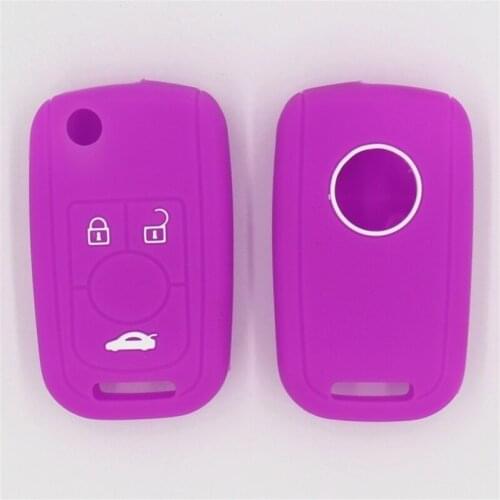 3PC Silicone Rubber Car Key Cover Case For Chevrolet Aveo Cruze For Opel Astra For Buick Remote Key Protector
