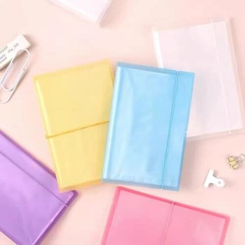 40 Sheets sticker collect tidy Storage book Binding Band Photocards Bills DIY card Organizer book School Office Stationery