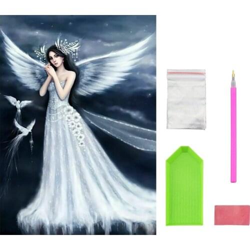 5D Diy Diamond Painting Beauty Character Cross Stitch Angel Diamond Embroidery Girl Landscape Diamond Mosaic Home Decoration