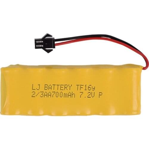 7.2v 700mah 2/3AA NI-CD Battery Electric toys Remote car ship robot rechargeable free shipping