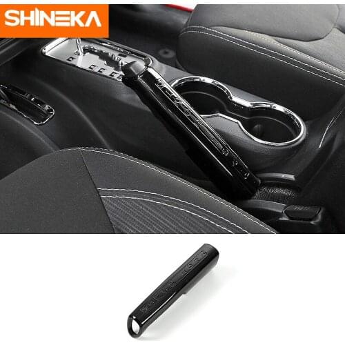 SHINEKA Handbrake Accessories For Jeep Wrangler JK 2011-2017 Car Interior Hand Brake Decoration Cover For Jeep Wrangler JK