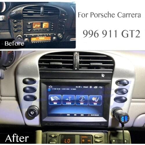 Car Multimedia Player NAVI Radio Stereo For Porsche Carrera 996 911 GT2 S Turbo 8.4 inch Navigation CarPlay 360 BirdView
