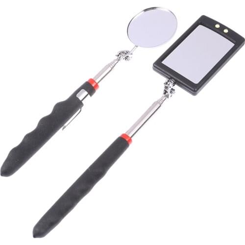 1PC Auto LED Light Extendible Inspection Mirror Endoscope Car Chassis Angle View Automotive Telescopic Detection Tool Equipment