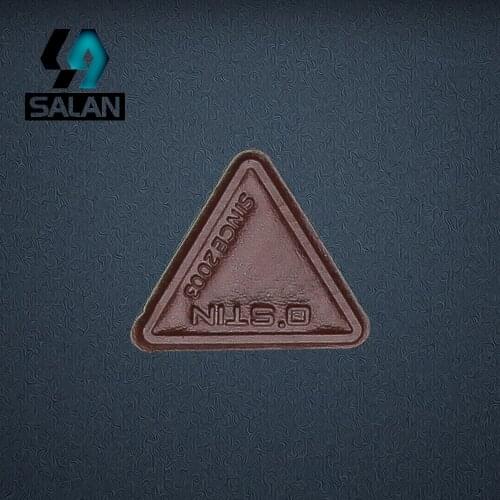 Free shipping 100pcs/lot Retail Brown Rectangle Cowhide Leather Label of Message Pattern for Garment Accessories