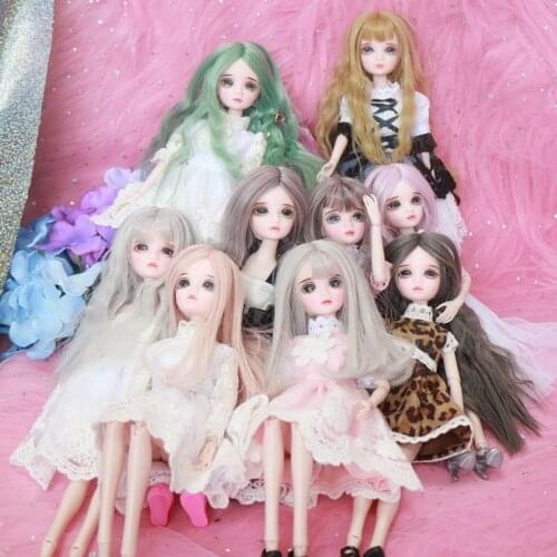 Free shipping BJD/SD blyth Doll Toys 16-Jointed Body Fashion Dolls body+ Clothes + Shoes+ Hair +Makeup
