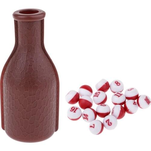 Billiard Pea Shaker Bottle Tally Ball Pea Kelly Pool for Fun Snooker Playing