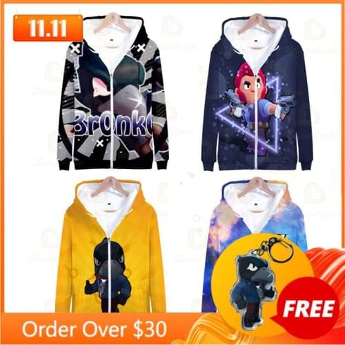 Browlers Hoodie Kids Hoodie Birthday Gift 3 To 14 Years Kids Boys Girls 3D Browlers Cartoon Heroes Cartoon Hoodie