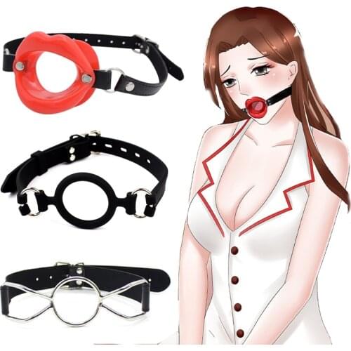 Sex Slave BDSM Fetish Silicone Lips O Ring Open Mouth Gag Bondage Erotic Toy New Adult Sex Toys For Women Couple Roleplay