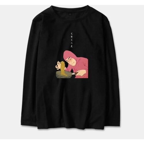 Pink Guy Ramen King VAPORWAVE Fashion Hip Hop Style T-shirts Women Men T Shirts Casual Tee Shirt Long Sleeve T-shirt Sweatshirts