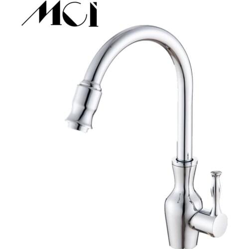 360 Degree Swivel Chrome Kitchen Cold Kitchen Tap Single Hole Water Tap Kitchen Faucet Torneira Cozinha Mci