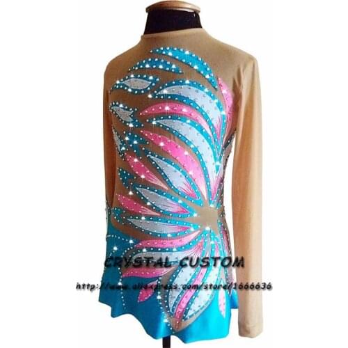 Crystal Custom Figure Skating Dress Girls New Brand Ice Skating Clothes For Competition DR4624