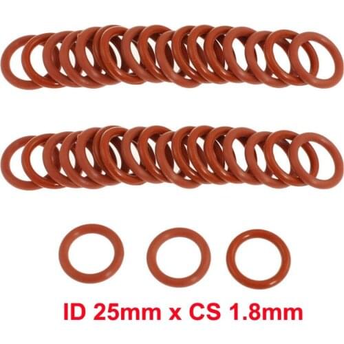 ID 25mm x CS 1.8mm silicone rubber o ringen