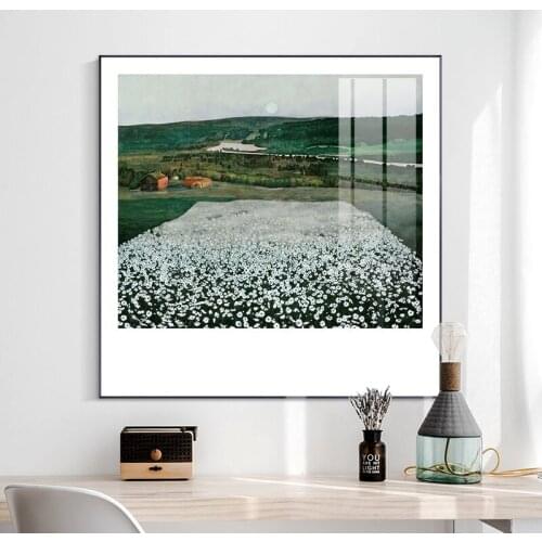 Retro famous Harald Sohlberg Canvas Painting Posters and Print Square landscape Decor Wall Art Pictures For Living Room Bedroom