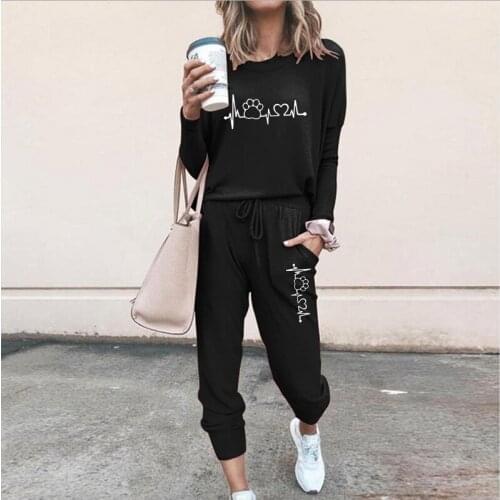 Two Piece Set Women Top And Pants Tracksuit For Women 2021 Sport Outfit For Woman Size S-3XL Pants Sets