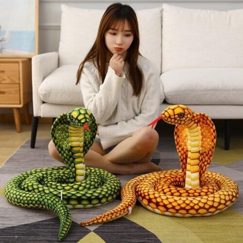 New 3D Simulation Cobra Snake Toy, Little Snake Animal Plush Toys, Children Toys, Home Decor Birthday Tricky Prank Gifts