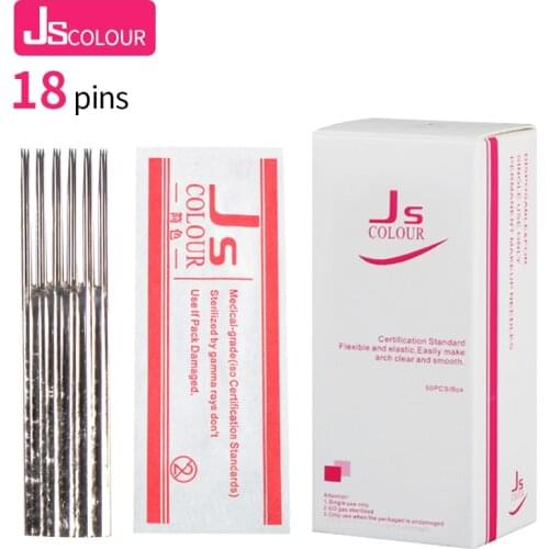 Newest deisgn 10pcs permanent makeup microblading blades fog eyebrow needle 6X3RL manual needles for fog eyebrow 18needles