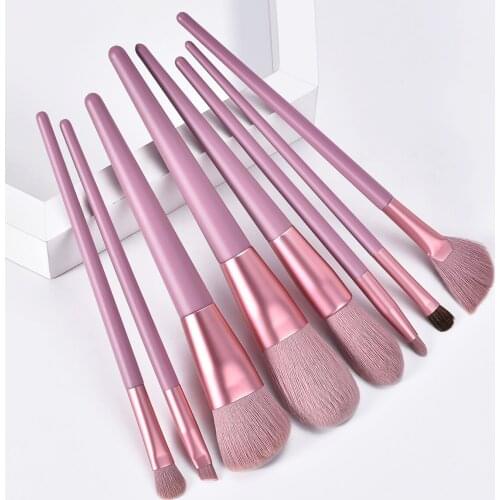 2020 new arrival ENNKE 8pcs 4 colors Makeup Brushes Set Eye Shadow Blending Eyeliner Eyelash Eyebrow Brushes For Makeup