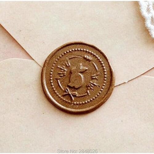 Cute rabbit Seal Stamp,Pets seal stamp,rabbit Wax Seal Stamp Kit, Pets seals,gift packing Easter party seal