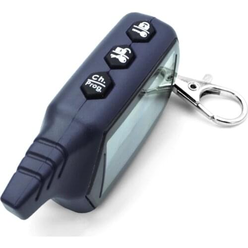 10PCS Starline B 9 LCD Remote Controller For Two Way Car Alarm Starline B9 Twage Keychain Russian Version
