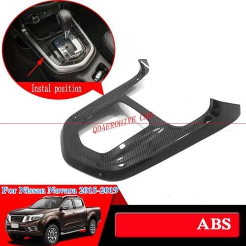 QDAEROHIVE Gear Box Panel Cover Sequin Internal Decorations Car Stickers FOR Nissan Navara NP300 D23 2015-2019 TERRA 2017-2019