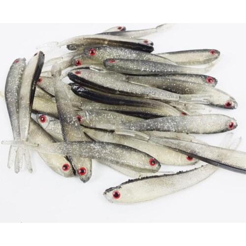 Fishing lures 10pcs/Lot Soft lure Artificial Fishing Baits 8cm 3g loach Simulation Fishing Accessories Freshwater