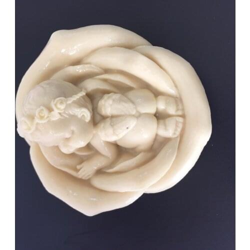 Baby Sink angel Silicone molds angel soap mold angels silicone soap molds angels silica gel die Aroma stone moulds candle mould
