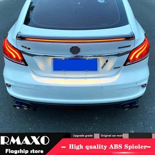 For morris garages MG6 Spoiler 2017-2018 lDK ABS Material Car Rear Wing Primer Color Rear Spoiler For MG 6 Spoiler