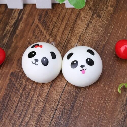 Squishy Panda Bun Stress Reliever Ball Slow Rising Decompression Toys Kids Toy F3ME