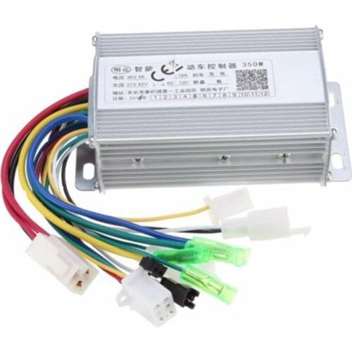 350W 36V/48V Waterproof Design Brush Speed Motor Controller for Electric Scooter Bicycle E-Bike Tricycle Controller