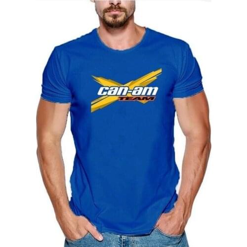High Quality 2021 Summer Men Print T-shirt Mens Short New Can-am T-shirt Summer Short-sleeved Shirt Can-am Brp T-shirt S