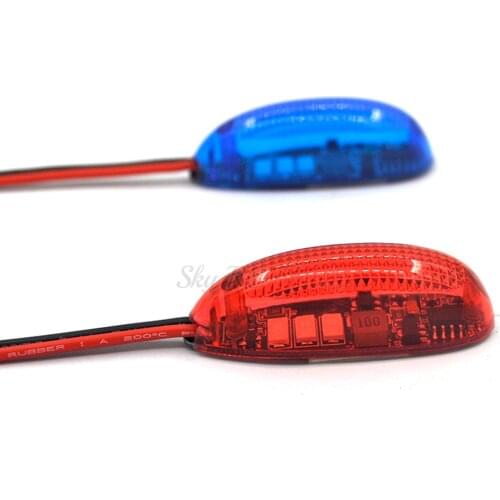 ZMR 2-6S Low Voltage Warning Navigation Light Lamp Led Lithium battery Low Pressure Buzzer Alarm for RC fixed-wing aircraft Car