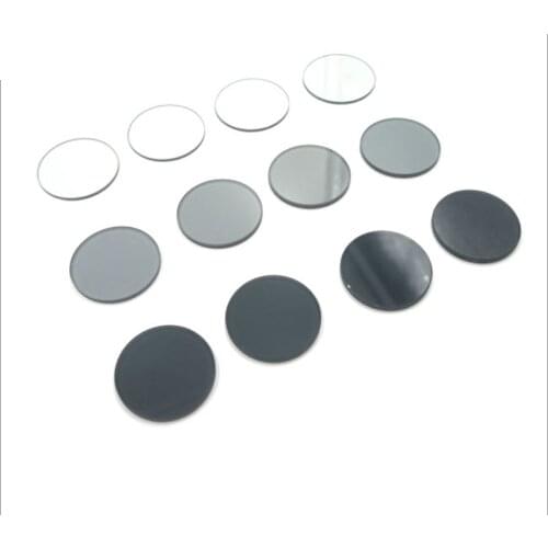 1pc 25.4mm Diameter Neutral Attenuator Filter T=0.01~90% Neutral Gray Density Lens ND Mirror Light Reduction Photographic Lens