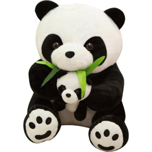 20-50cm 1 piece large size Panda Doll Plush Toy baby bear pillow panda cloth doll kids toys baby birthday gift for Children