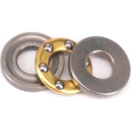 10PCS 4x9x4mm Miniature Axial Ball Flat Washers Thrust Bearings 3-Parts ABEC-1