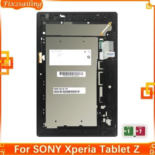100%Tested For Sony Xperia Tablet Z 10.1 SGP311 SGP312 SGP321 LCD Display Touch Screen Digitizer Panel Assembly with Frame