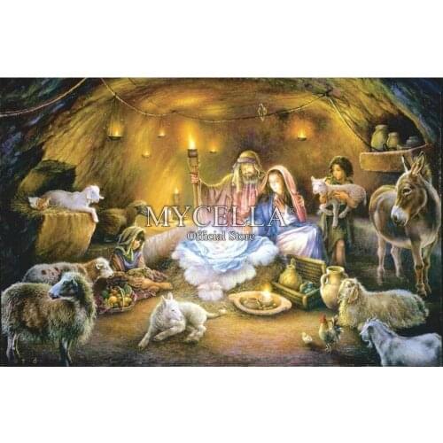 5D Diy Diamond Painting Cross Stitch Diamond Embroidery Spiritual Religious Hobbies Crafts Mosaic Christmas gifts Home Decor