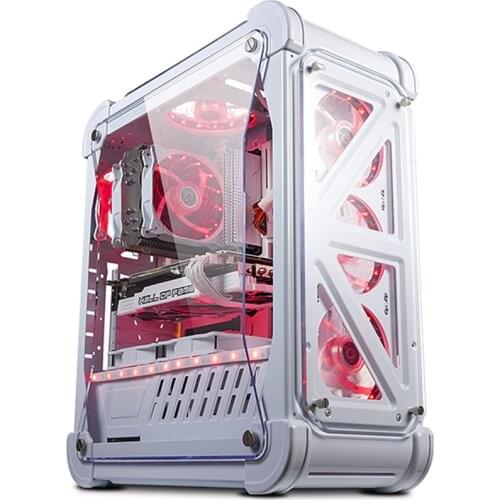Case Acrylic Transparent Cool Case ATX Desktop Computer Game Case ATX Case Mini ATX Case Can Hold 3080 580 590 Graphics Card
