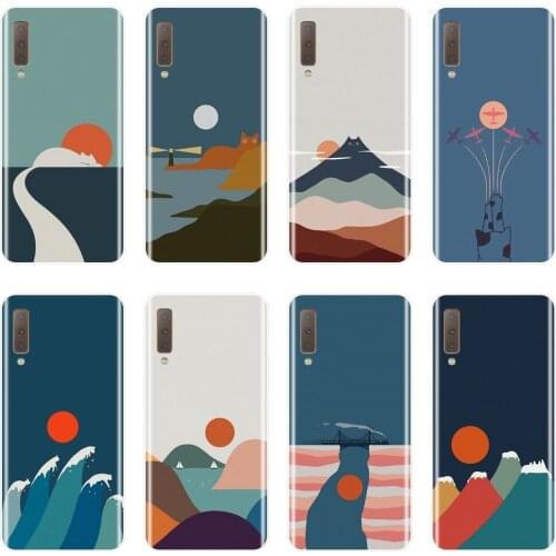For Samsung Galaxy A3 A5 2016 2017 A6 A7 A8 2018 Case Silicone Art Cat Back Cover For Samsung Galaxy A6 A8 Plus 2018 Phone Case