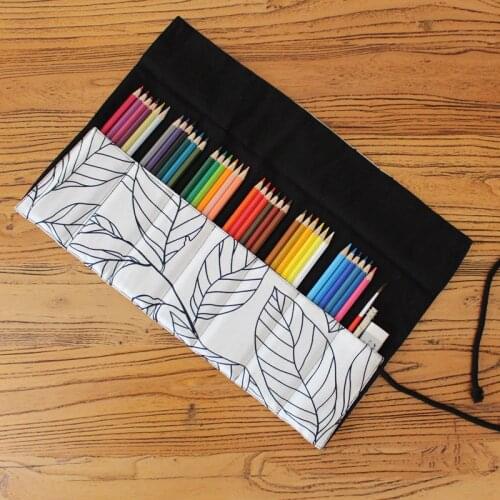 Korean Roll Pencil Case School Big Penal for Girls Boys Pencilcase Large 36/48/72 Holes Pen Bag Cute Cartridge Stationery Kit