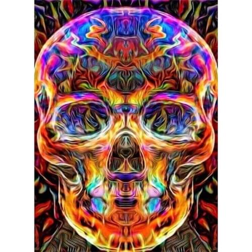 DIYdiamond painting Skull Photo Custom full drill round homefun Cross Stitch Diamond Mosaic stitch 5d diamond embroidery