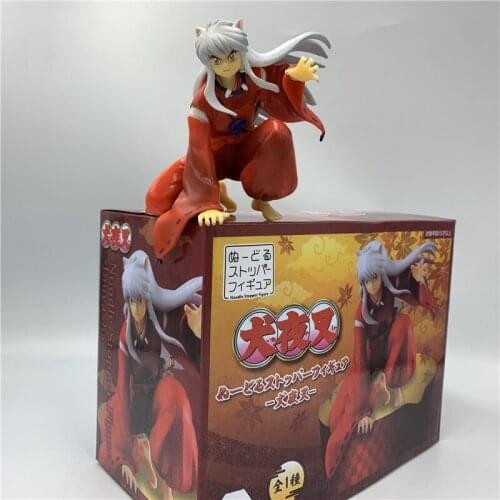 Inuyasha Anime Figure Inuyasha Noodle Stopper Figure Sengoku Otogi Zoshi Inuyasha Action Figure Collectible Model Doll Toys 9cm