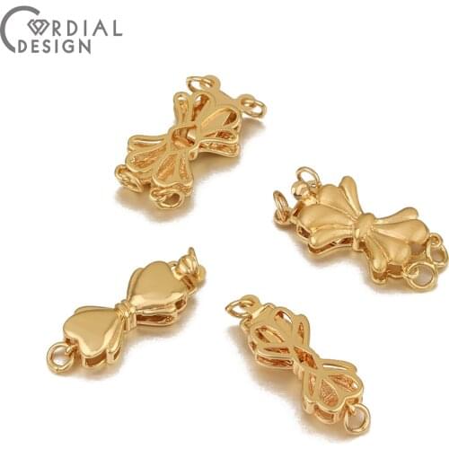 Cordial Design Jewelry Findings & Components/Clasps & Hooks/Hand Made/Genuine Gold Plating/DIY Connectors/Jewelry Accessories