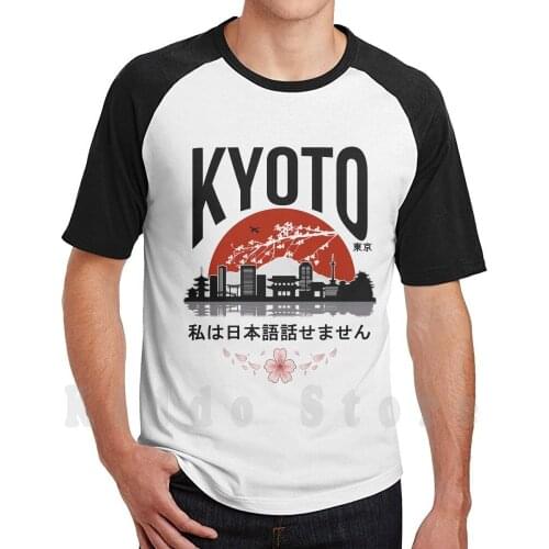 Kyoto-I Don’T Speak Japanese : Black Version T Shirt Cotton Men Diy Print Cool Tee Japan Japanese Weeaboo Anime Manga