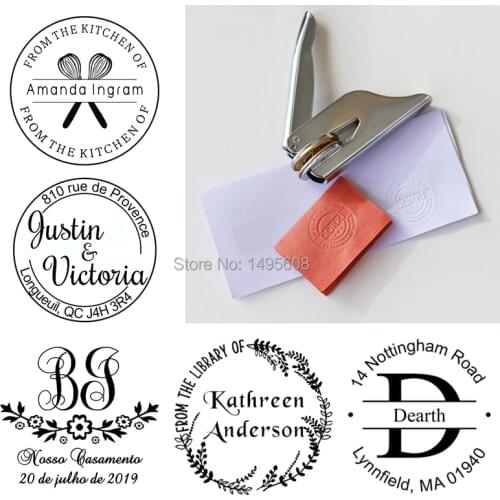 Hot customize Embossing stamp with your logo,Personalized Embossing Seal for Letter head Wedding Envelope Gaufrage Stamp