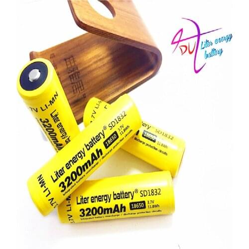 Liter energy battery 2 PCS 100% New Original NCR18650B 3.7V 3200MAH 18650 Li-ion Rechargeable battery for tablet pc inch