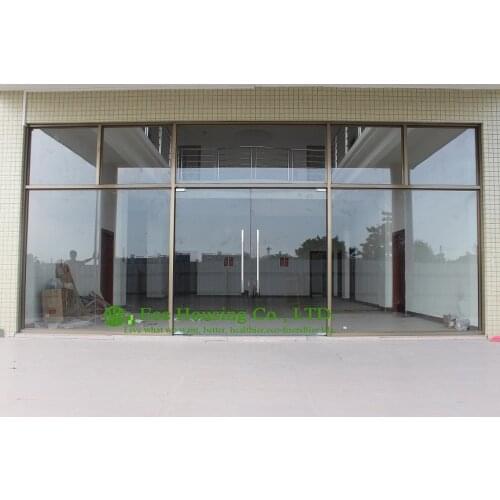 China manufacturer commercial exterior commercial frameless glass doors for Apartment, 12mm tempered glass, Mordern glass door