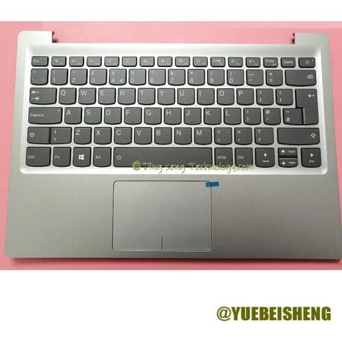 New For Lenovo ideapad 7000-13 320S-13 320S-13IKB Palmrest UK Keyboard Upper Case Cover Touchpad Silver 5CB0Q17551