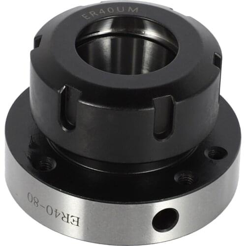 80mm Diameter ER40 Collet Chuck Accuracy Steel Fixing Chuck Holder for CNC Milling Table Machine Lathe Tool Holder