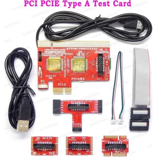 PCI PCIE LPC Mini PCI-E Analyzer Type B / Type A Test Card KQCPET6-V6-170410 for PC Laptop Android ​phone Tester